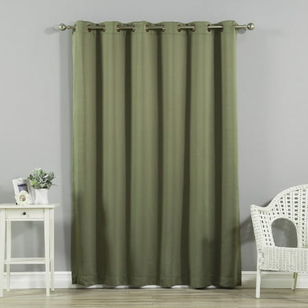 Quality Home Flame Retardant Wide Basic Blackout Curtain Olive