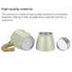 thumbnail image 4 of Kearding Aparato de café para el hogar Cafetera Cafetera Moka de aluminio portátil Juegos de servir café y té 300ml Kearding HA025201-02, 4 of 6