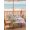 Light Pink, variant on Easter Gnomes Bunnies Outdoor Tablecloth - 54x54 Inch Square Dining Table Cover, Spring Easter Eggs Floral Pink Wood Waterproof Outdoor Table Cloth with Umbrella Hole & Zipper for Picnic/Patio/Party