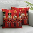 thumbnail image 3 of GOSMITH  Fashion Home Decor Pillowcase Red Xmas Nutcracker Square Throw Pillow Cover Cushion Case Print, 3 of 5