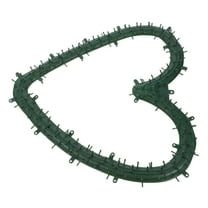 HOMEMAXS Diy Heart Shaped Wreath Frame For Crafting Floral Arrangement Home Decor Heart Shaped Plastic Heart Form Unfinished Wreath Frame