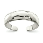 Primal Silver Sterling Silver Solid Domed Toe Ring