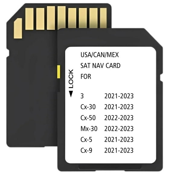 Latest Updated Navigation SD Card Compatible with Mazda 3(2021-2023) Mx30(2022-2023) Cx5(2021-2023) Cx9(2021-2023) Cx30(2021-2023) Cx50(2022-2023)