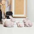 thumbnail image 4 of White Ceramic Bunny Figurines, Easter Bunny Decor, Modern White Rabbit Statues, Cute Mini Rabbit Ornaments for Home, Tabletop, Bookshelf, Farmhouse Easter Decorations, Spring Gifts, 4 of 6