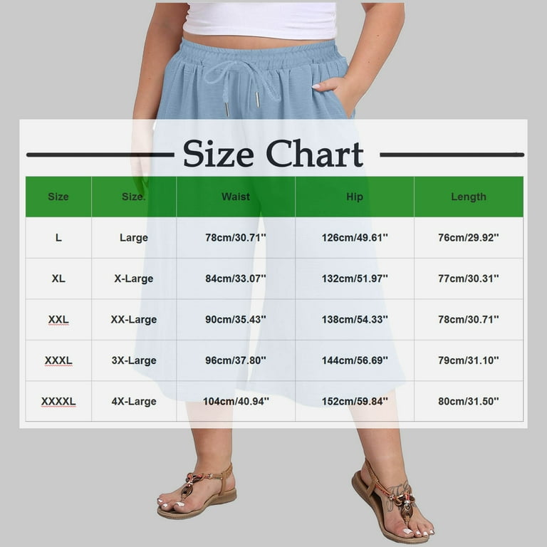 ZQUUVOU Womens Plus Size Wide Leg Pants Casual Solid Color Summer