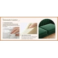 thumbnail image 4 of Modern Luxury Retro Green Velvet Sofa, 3-Seat Tufted Couch with Gold Accents for Living Room & Office, 4 of 17