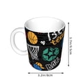 thumbnail image 2 of Disketp Basketball Large Coffee Mug with Handle Tea Cup Novelty Coffee Cup for Men Women Office Work, 2 of 6