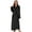Black, variant on Womens Long Fleece Robe Soft Plush Robes for Women Warm Bathrobes Comfy House Coat Full-length(Black, Large-X-Large)