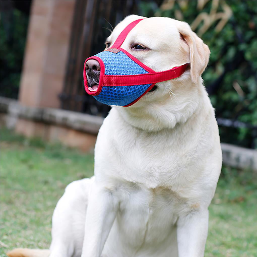 Onegood Dog Muzzle Anti Biting Barking And Chewing Breathable Anti Barking Anti Bite Anti Eating Anti Licking Dog Muzzle For Dog Pet Outdoor Red