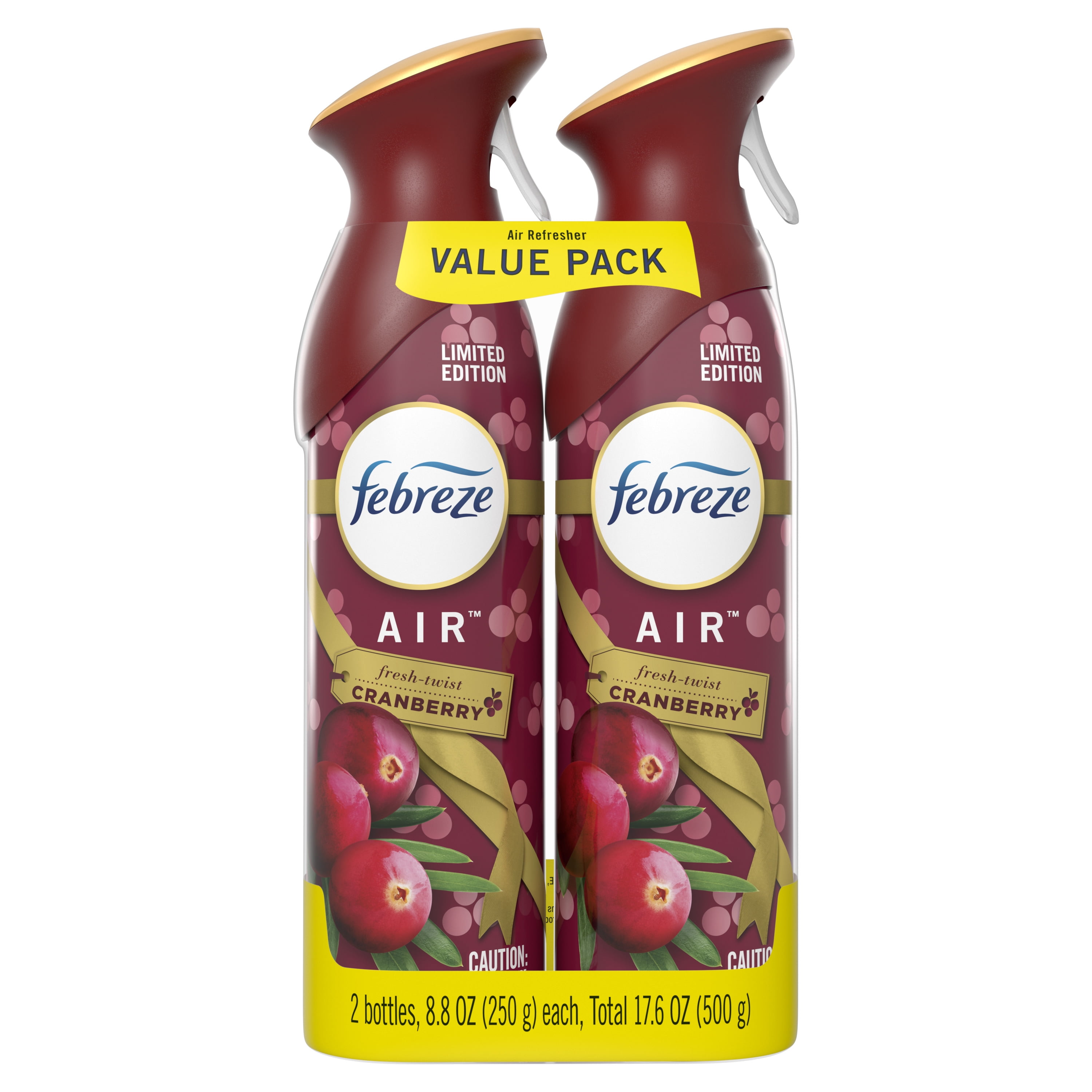 Febreze OdorEliminating Air Freshener Spray, Cranberry, 2 Ct