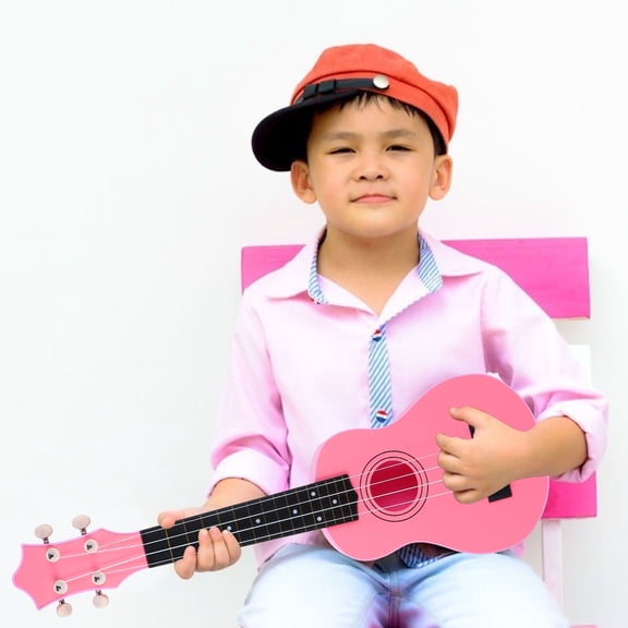 TABLZONE Beginner Pink Ukulele Set Lightweight Portable Musical Instrument