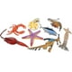 thumbnail image 2 of Figuras de animales marinos de plástico de 8 Uds., juguete de baño con cangrejo, estrella de mar, pez calamar, figuras de criatura marina de goma", 2 of 5