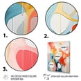 thumbnail image 3 of Designart "Atomic Abstraction Pink Beige Mid Century Art II" Abstract Canvas Art Print, 3 of 5