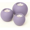 thumbnail image 1 of Concrete Sphere Tea Light Holder - Minimalist Centerpiece - Candle Holder - Modern Interior Design (Lilac Purple, Large Sphere), 1 of 4