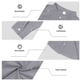 thumbnail image 6 of BTDECLAR Mens Short Sets 2 Piece Outfits Fashion Long Sleeve Button Down Shirts and Shorts Summer Beach Vacation Tops with Pockets, 6 of 8