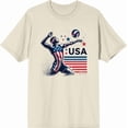 thumbnail image 3 of USA Volleyball Adult Natural Crew Neck Short Sleeve Tee-Large, 3 of 4