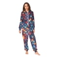thumbnail image 2 of FORMRS Onesies Pajama for Adults Unisex Hoodie Winter Jumpsuit One Piece Sleepwear, Sizes S-2XL, Purple Dragon Scales Pattern, 2 of 7