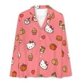 thumbnail image 4 of Hello Kitty Women's Pajama Sets Long Sleeve Button Down Sleepwear Nightwear Soft Pjs Lounge Sets, 4 of 6