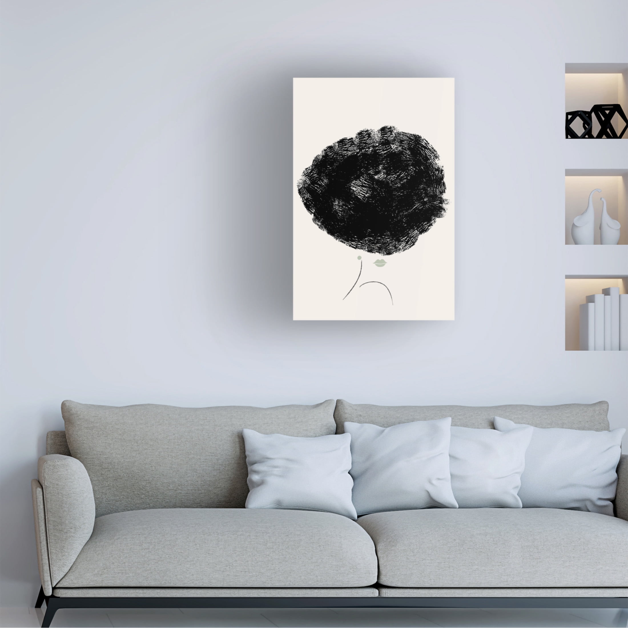 Trademark Fine Art Pictufy Studio II Green Lips Canvas Wall Art