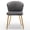 Gray, variant on Modern Velvet Armless Accent Chair, Channel Tufted Dining Chair with Gold Metal Legs, Upholstered Side Chair for Living Room Bedroom Small Spaces