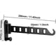 thumbnail image 3 of Wall-Mounted Clothes Rack, Foldable Coat Racks, 180 Rotation Wall-Mounted Foldable Clothes Rack, Clothes Drying Rack With Screws, for Balcony, Laundry, 3 of 5