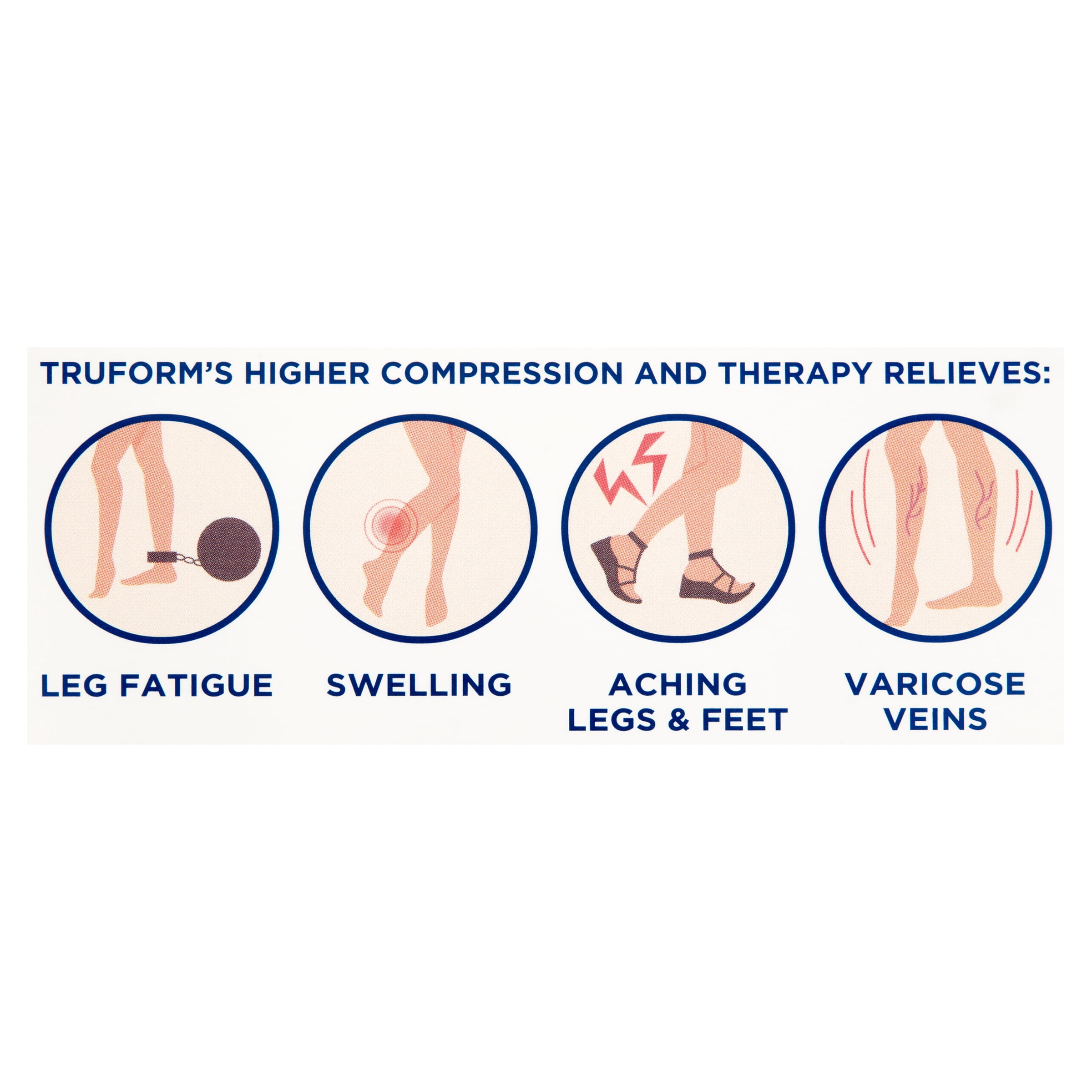 (2 pack) Truform Microfiber Medical Compression Socks 20-30 mmhg Knee High Closed Toe Black X-Large