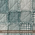 thumbnail image 2 of Mercy Blue Assorted Plaid Gingham Homespun Cotton Fabric Bundle - Set of 4 Fat Quarters by JCS, 2 of 6