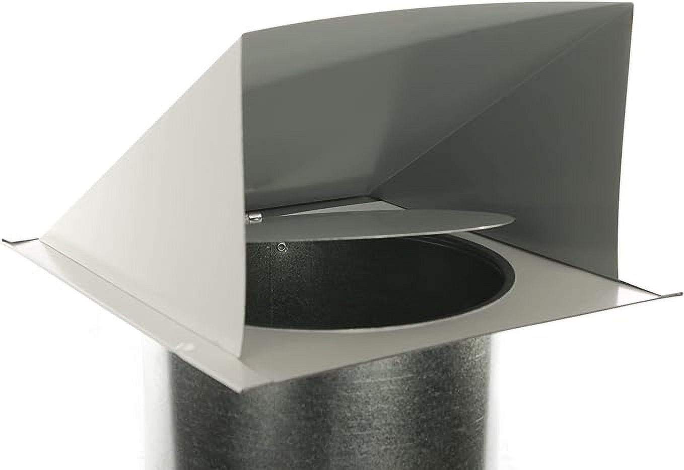 FAMCO Galvanized Steel Hooded Wall Vent With Damper, Dryer Vent Outlet Used For Air Exhaust Applications