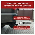 thumbnail image 3 of Adjustable Trailer Hitch, 6in Drop & Rise Hitch, 2 Latches with Locks, Heavy Duty Aluminum Tow Hitch, 3 of 5