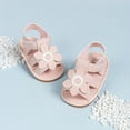 thumbnail image 6 of Meckior Baby Girl Sandals Infant Summer Soft Sole Shoe Open Toe Crib Shoes for First Walking 0-18 Months, 6 of 9