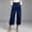 Dark Blue, variant on Capris Pants for Women Relaxed Fit Pants Work Pants Pull on Pants Straight Leg Jeans Work Pants Women Summer Pants for Women's Straight Leg Jeans Mom Jeans Black L