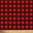 thumbnail image 3 of David Textiles 44" x 1 yd Cotton Red Black Plaid Precut Fabric, Red|Black, 3 of 3