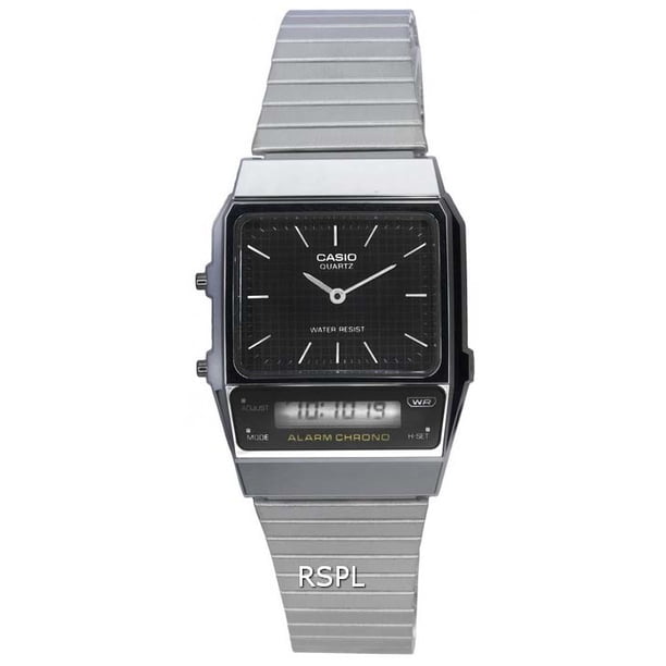 Casio Reloj Unisex Vintage Analógico Digital de Cuarzo con Esfera Negra AQ-800E-1A AQ800E-1
