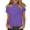 Purple, variant on Sexlip Women's T-Shirt Short Sleeve Loose Fit Comfortable Wear All Occasion Use Soft Comfortable Fashion Forward Modern Style White L