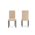 thumbnail image 3 of Baxton Studio Andrew Contemporary Espresso Wood Beige Fabric 5 PC Dining Set, 3 of 5