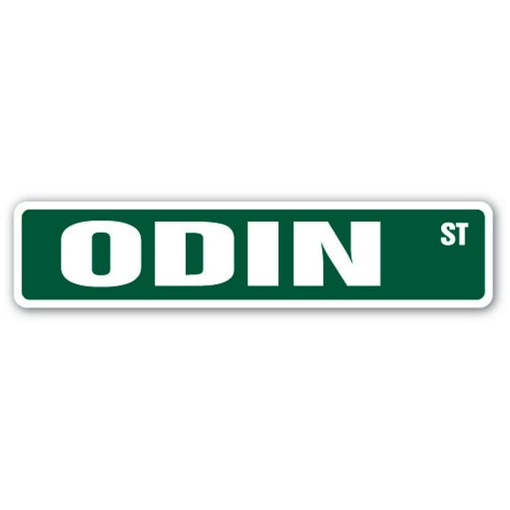ODIN Street Sign Childrens Name Room Sign | Indoor/Outdoor |  36" Wide