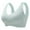 Mint Green, variant on Womens Oversized Wireless Seamless Bras High Elastic Push up Bralette Mesh Padded Sports Bras Cropped Yoga Tank Tops Black XXL