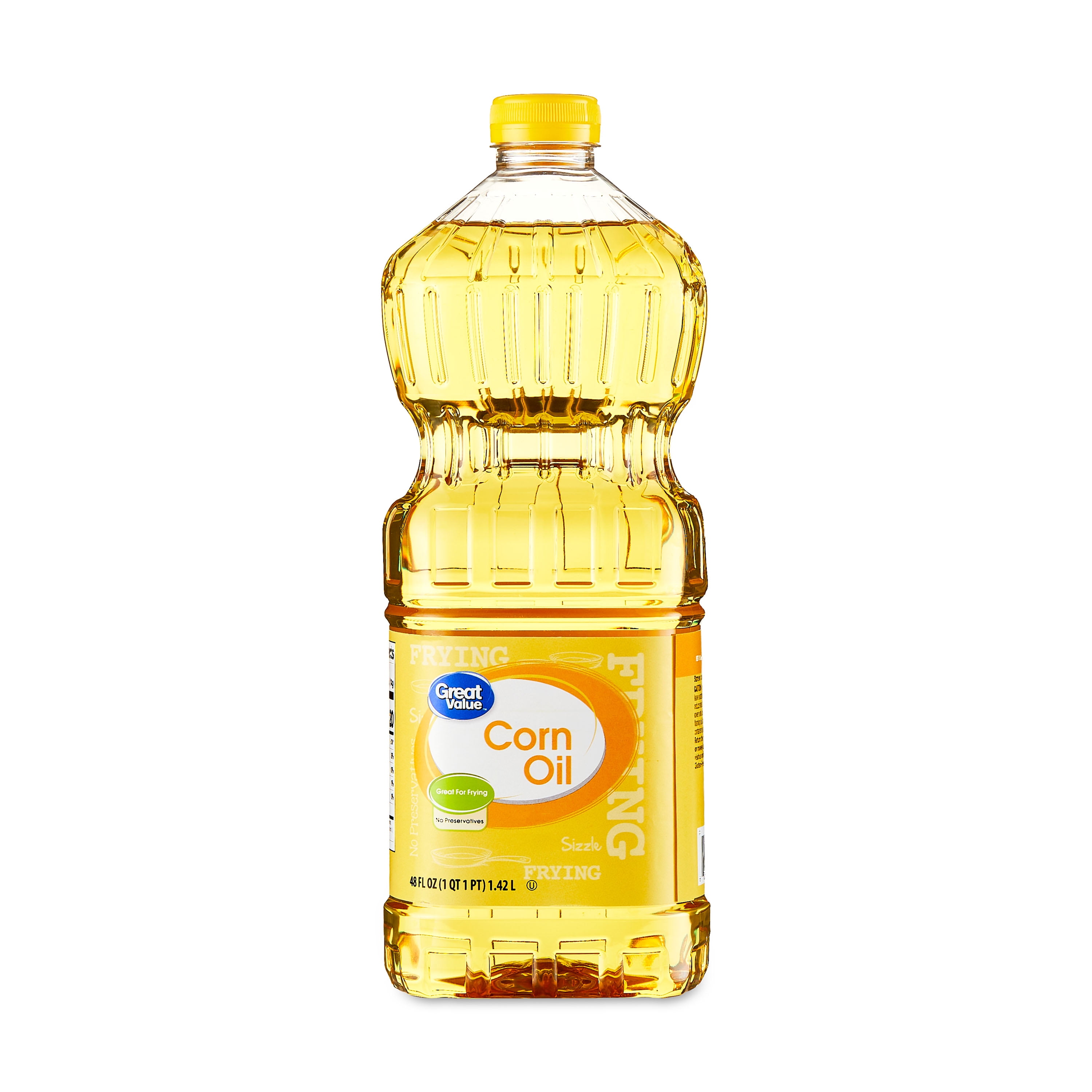 Great Value Corn Oil, 48 fl oz, versatile cooking oil for frying