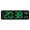 Green, variant on Kugisaki Digital Alarm Clock LED Display Multifunctional Digital Clock Displaying Temperature and Humidity for Bedroom Home Living Room Office