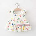 thumbnail image 4 of LYMAYTER Newborn Infant Baby Girls Summer Dresses Toddler Flower Print Ruffles A-Line Dresses Backless Sleeveless Halter Dress, 4 of 11