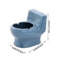 thumbnail image 4 of YingYouFu Toilet Shaped Ashtray, Ceramic Batshroom Desktop Novelty Decor, Funsny Men's Gift For , Office Home Conversation Piece, Blue, 4 of 6