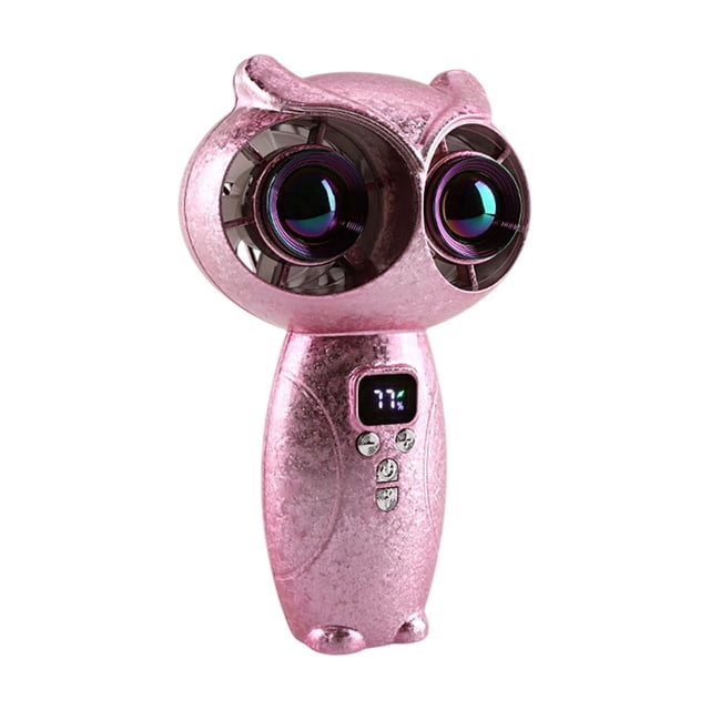 ICQOVD Portable Fan Mini Handheld Fan Owl Shape Usb Rechargeable Portable Cooling Fan for Travel Outdoor Use