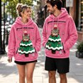 thumbnail image 2 of Christmas Santa Reindeer Pet Pouch Hoodie, Drop Shoulder Carrier Sweatshirt with Side Zip for Festive Xmas Holiday Wear, 2 of 6
