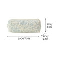 thumbnail image 3 of BadyminCSL 3 Pcs Cotton Quilted Makeup Bag Set Floral Cotton Cosmetic Bag Toiletry Travel Organizer Bag for Women Girls, 3 of 9