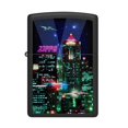 thumbnail image 2 of Zippo 48506 Cyber City Design Black Matte Windproof Pocket Lighter, 2 of 4