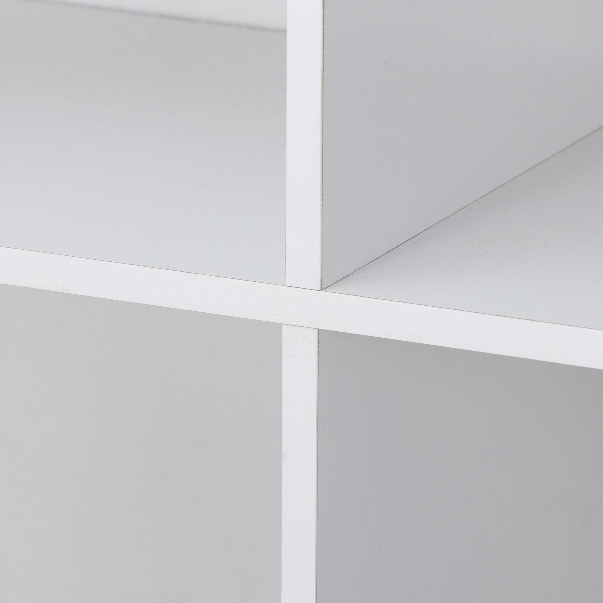 SuperDeal 9-Cube 3 Shelves Organizer MDF Cabinet Bookcase White