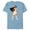 Ocean Blue, variant on Pocahontas T-Shirt- Short Sleeve Blended T-Shirt for Adults - Customized-Graphite Snow Heather