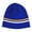 Royal, variant on Warm Winter Knit Short Cuffless Ribbed Striped Skull Cap Beanie, Royal