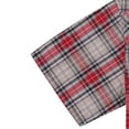 thumbnail image 2 of Coevals Club Mens Pearl Snap Plaid Western Cowboy Button Up Short Sleeve Shirts Red Gray 22 4X-Large, 2 of 7