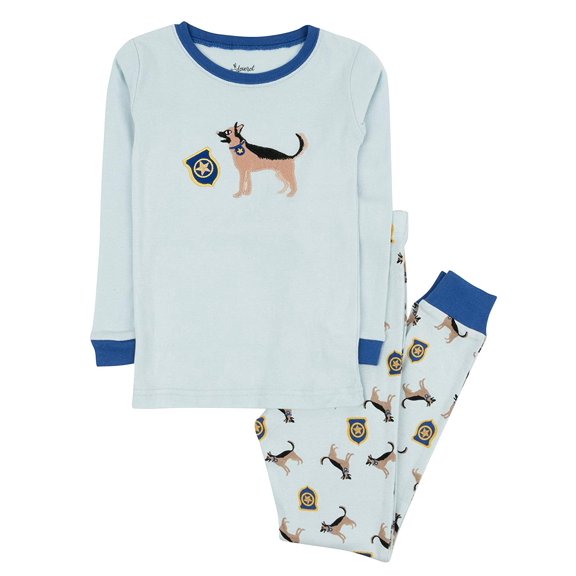 Leveret Kids Boys Girls Two Piece Cotton Pajamas Blue Horse 12-18 Month